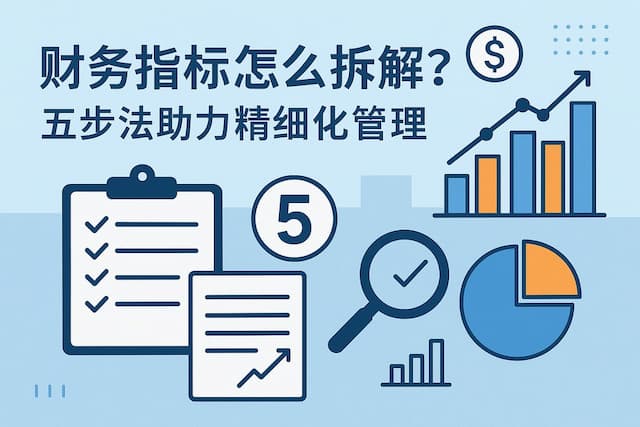 财务指标怎么拆解？五步法助力精细化管理