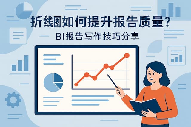 折线图如何提升报告质量？BI报告写作技巧分享