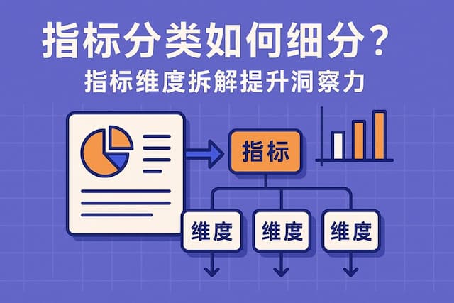 指标分类如何细分？指标维度拆解提升洞察力