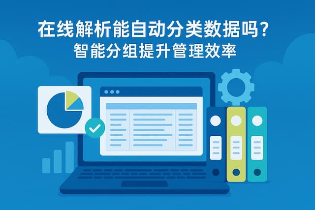 在线解析能自动分类数据吗？智能分组提升管理效率