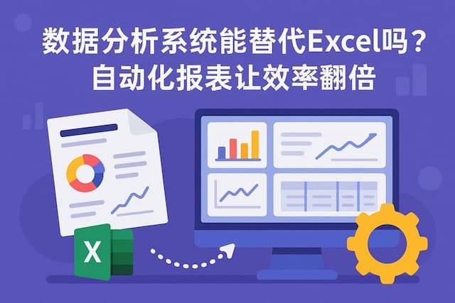 数据分析系统能替代Excel吗？自动化报表让效率翻倍