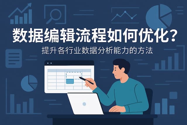 数据编辑流程如何优化？提升各行业数据分析能力的方法
