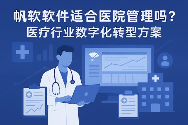 帆软软件适合医院管理吗？医疗行业数字化转型方案