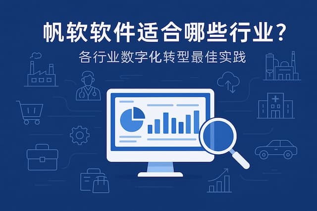 帆软软件适合哪些行业？各行业数字化转型最佳实践