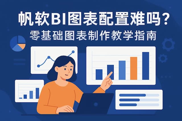 帆软BI图表配置难吗？零基础图表制作教学指南