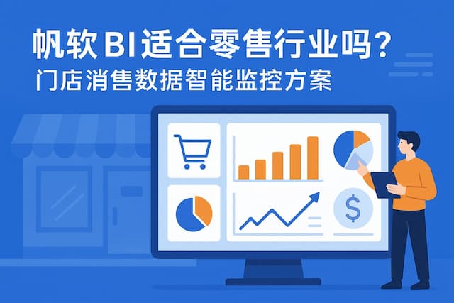 帆软BI适合零售行业吗？门店销售数据智能监控方案