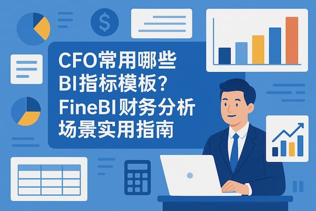 CFO常用哪些BI指标模板？FineBI财务分析场景实用指南