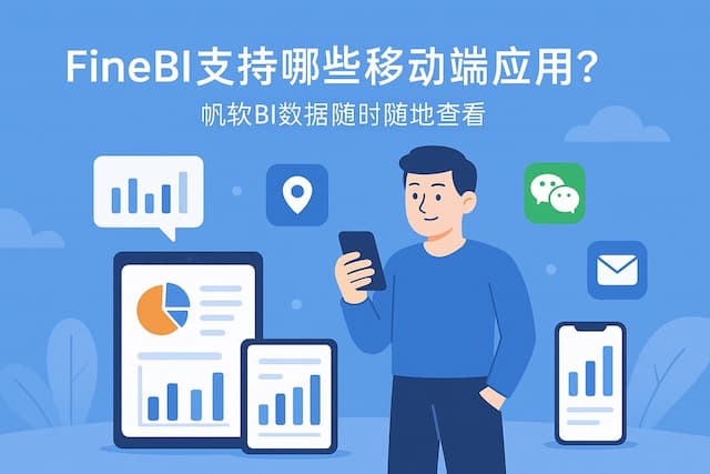 FineBI支持哪些移动端应用？帆软BI数据随时随地查看
