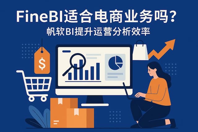 FineBI适合电商业务吗？帆软BI提升运营分析效率