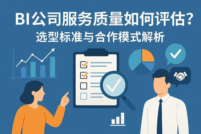 BI公司服务质量如何评估？选型标准与合作模式解析