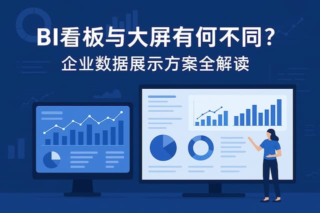 BI看板与大屏有何不同？企业数据展示方案全解读