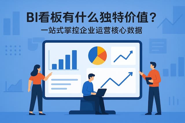 BI看板有什么独特价值？一站式掌控企业运营核心数据"