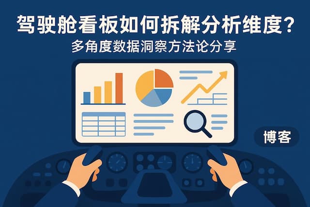 驾驶舱看板如何拆解分析维度？多角度数据洞察方法论分享