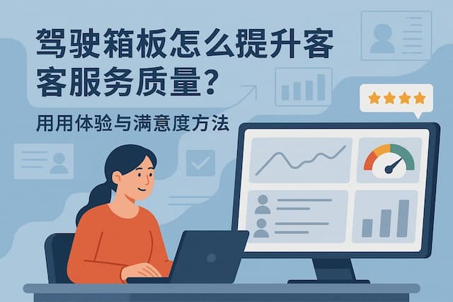 驾驶舱看板怎么提升客户服务质量？用户体验与满意度分析方法