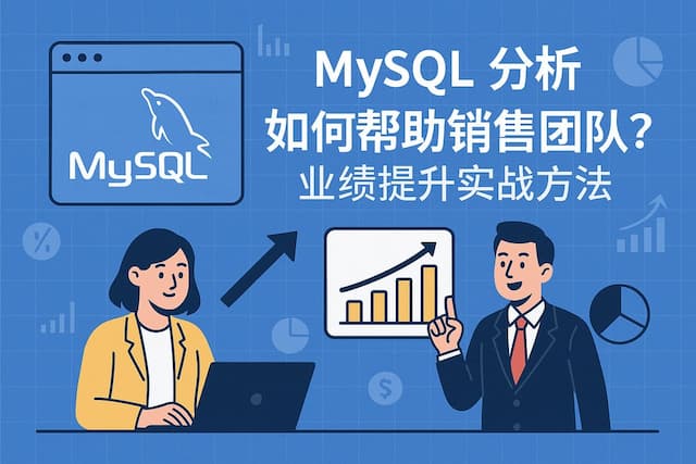 mysql分析如何帮助销售团队？业绩提升实战方法