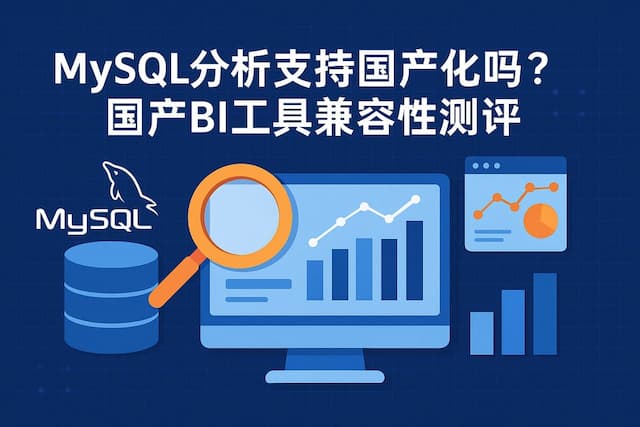 mysql分析支持国产化吗？国产BI工具兼容性测评