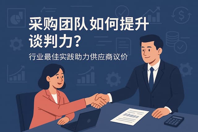 采购团队如何提升谈判力？行业最佳实践助力供应商议价分析