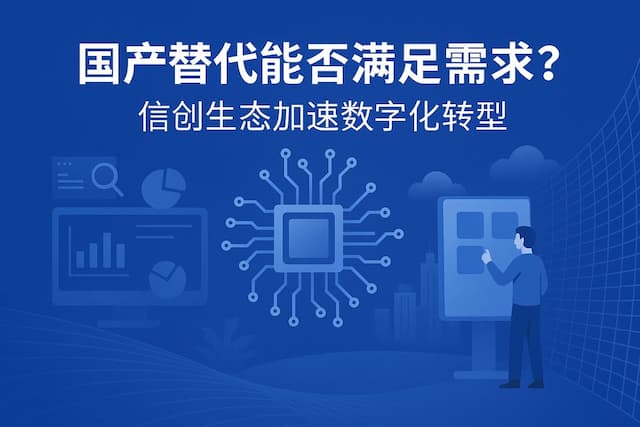 国产替代能否满足需求？信创生态加速数字化转型
