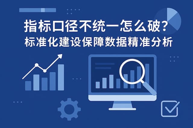指标口径不统一怎么破？标准化建设保障数据精准分析