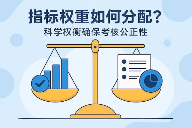 指标权重如何分配？科学权衡确保考核公正性