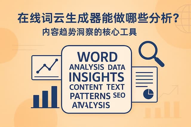 在线词云生成器能做哪些分析？内容趋势洞察的核心工具