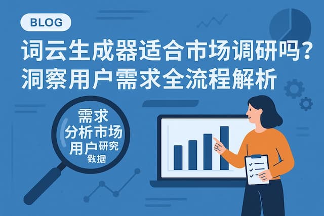 词云生成器适合市场调研吗？洞察用户需求全流程解析