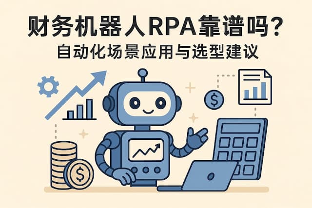 财务机器人RPA靠谱吗？自动化场景应用与选型建议