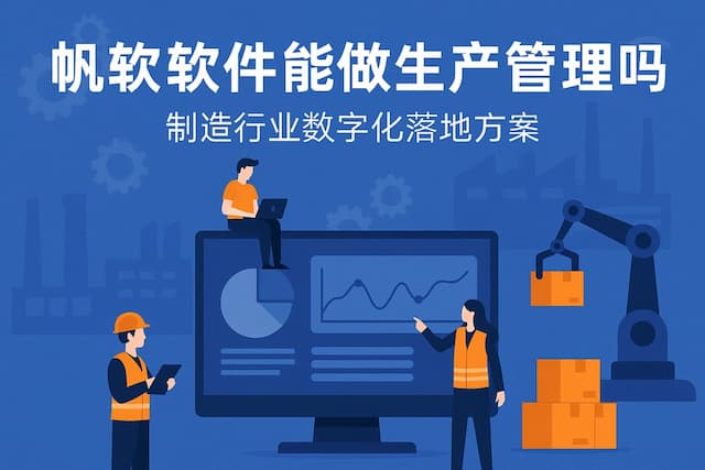 帆软软件能做生产管理吗？制造行业数字化落地方案