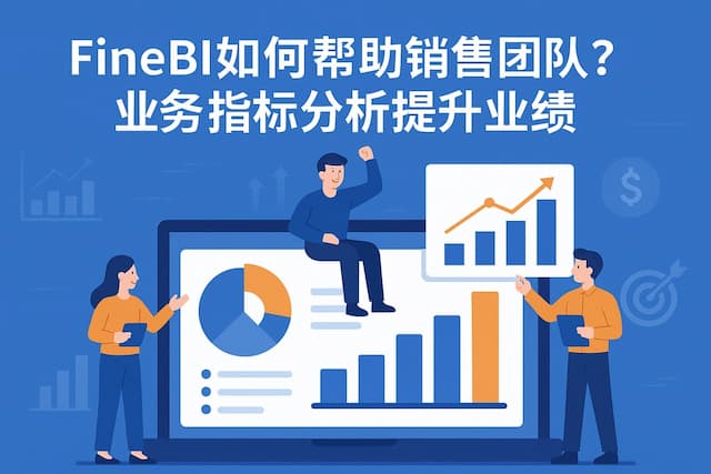FineBI如何帮助销售团队？业务指标分析提升业绩
