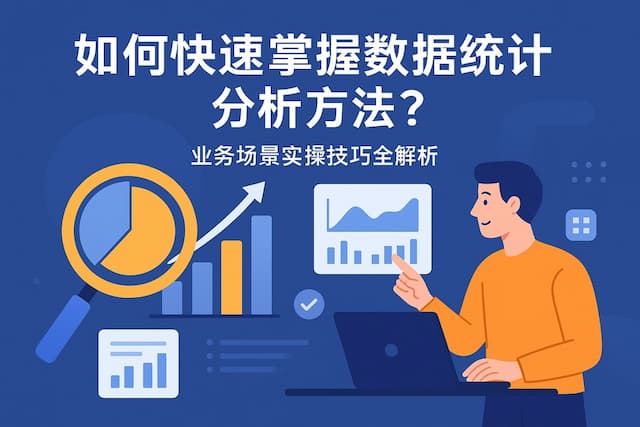 如何快速掌握数据统计分析方法？业务场景实操技巧全解析。