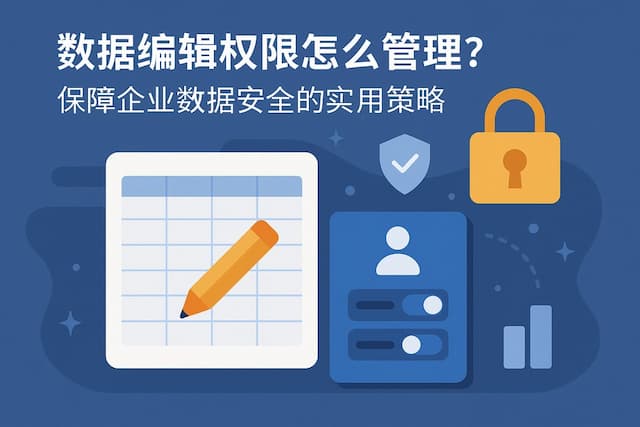 数据编辑权限怎么管理？保障企业数据安全的实用策略