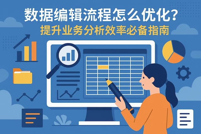 数据编辑流程怎么优化？提升业务分析效率必备指南