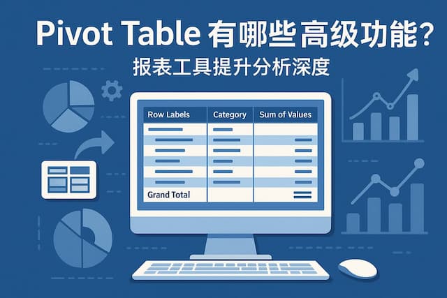 Pivot Table有哪些高级功能？报表工具提升分析深度