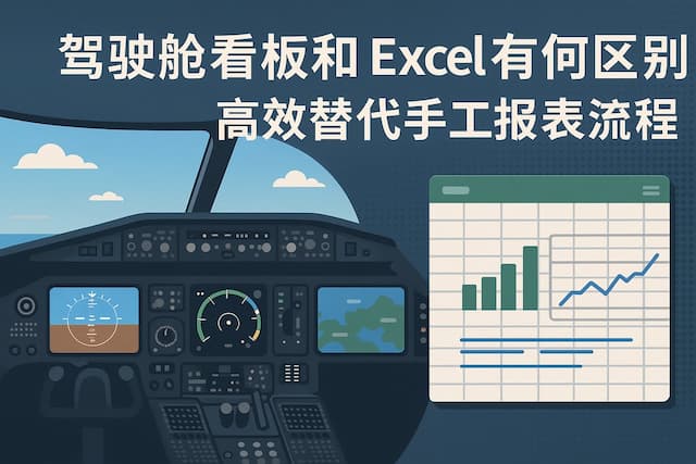 驾驶舱看板和Excel有何区别？高效替代手工报表流程