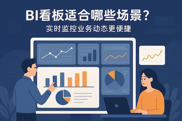 BI看板适合哪些场景？实时监控业务动态更便捷"