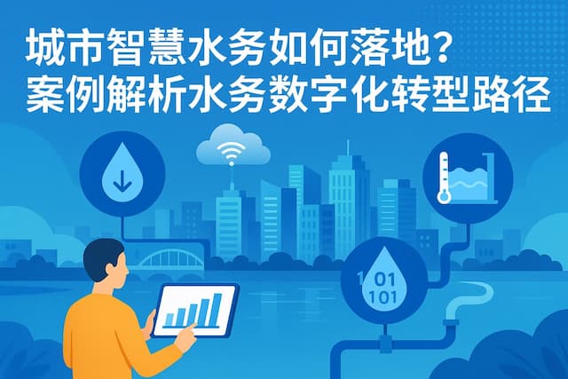 城市智慧水务如何落地？案例解析水务数字化转型路径