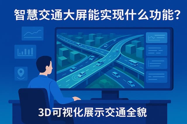 智慧交通大屏能实现什么功能？3D可视化展示交通全貌