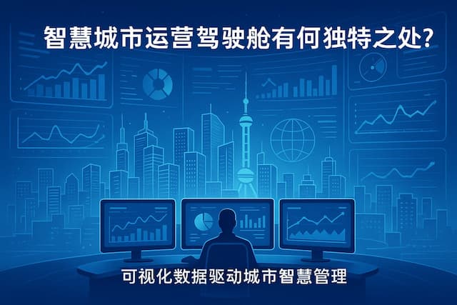 智慧城市运营驾驶舱有何独特之处？可视化数据驱动城市智慧管理