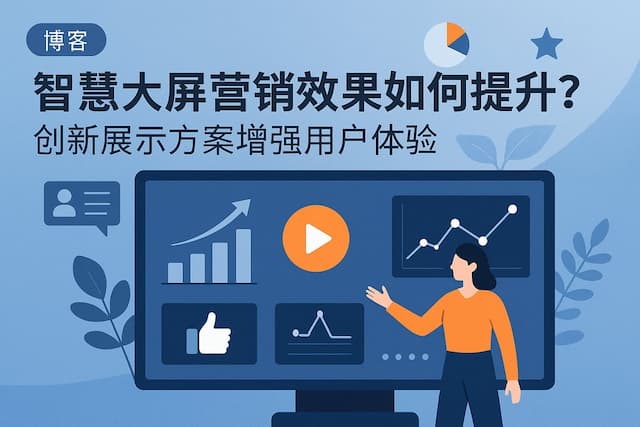智慧大屏营销效果如何提升？创新展示方案增强用户体验