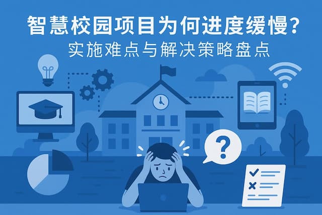 智慧校园项目为何进度缓慢？实施难点与解决策略盘点