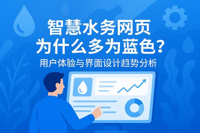 智慧水务网页为什么多为蓝色？用户体验与界面设计趋势分析