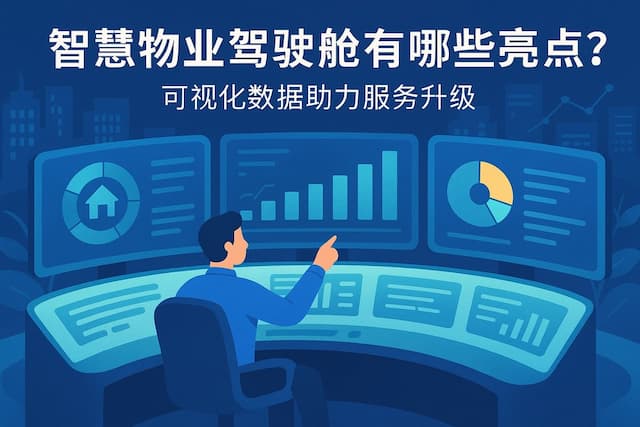 智慧物业驾驶舱有哪些亮点？可视化数据助力服务升级