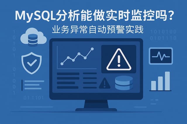 mysql分析能做实时监控吗？业务异常自动预警实践
