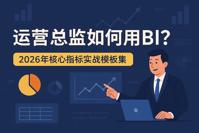 运营总监如何用BI？2026年核心指标实战模板集