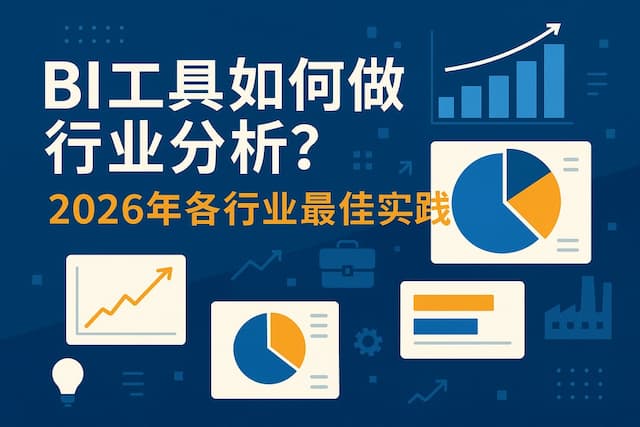 BI工具如何做行业分析？2026年各行业最佳实践