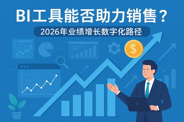 BI工具能否助力销售？2026年业绩增长数字化路径