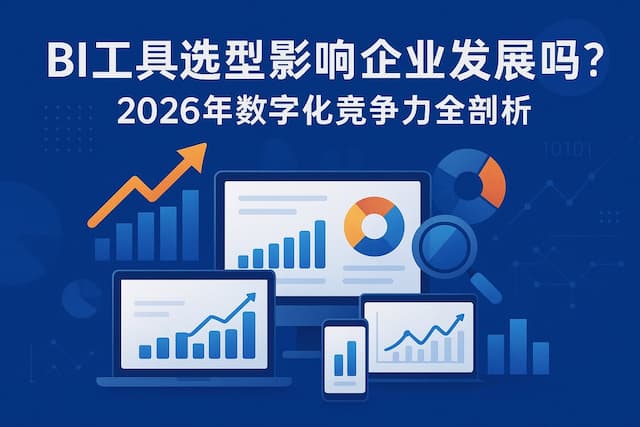 BI工具选型影响企业发展吗？2026年数字化竞争力全剖析