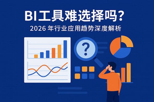 BI工具难选择吗？2026年行业应用趋势深度解析