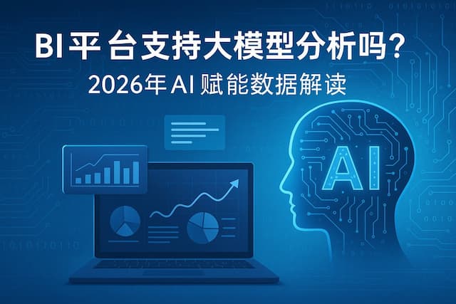 BI平台支持大模型分析吗？2026年AI赋能数据解读