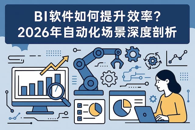 BI软件如何提升效率？2026年自动化场景深度剖析